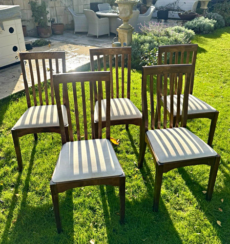Set wooden dining chairs - 6,