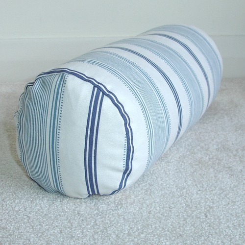 Blue bolster cover laura - blue,